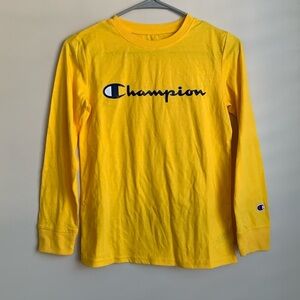 Champion long sleeve tee size medium (10/12) EUC worn once